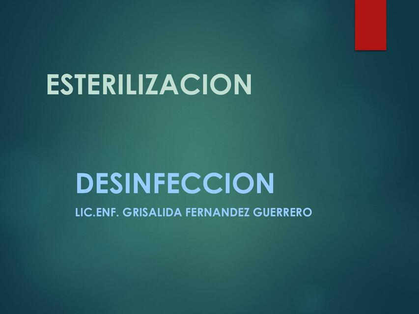 ESTERILIZACION