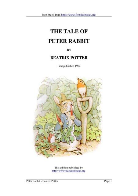 Peter Rabbit FKB Kids Stories