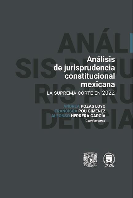 ANALISIS DE JURISPRUDENCIA CONSTITUCIONAL MEXICANA