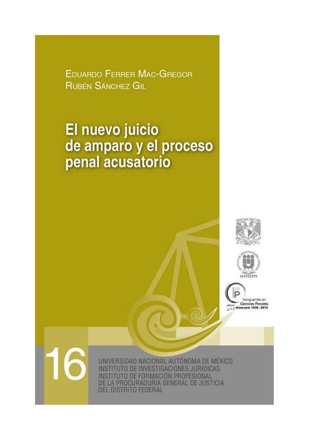 El nuevo juicio de amparo y el proceso penal acustorio 