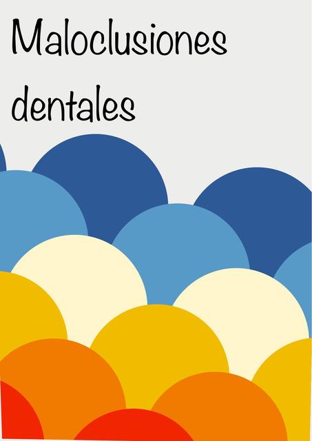 Maloclusiones Dentales