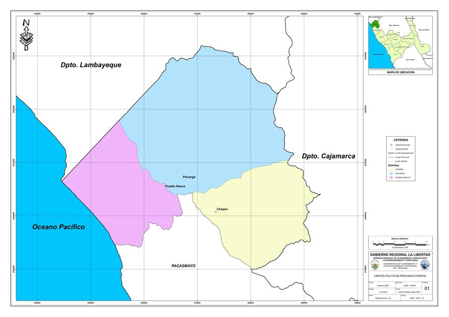 Mapas Provincia De Chepen