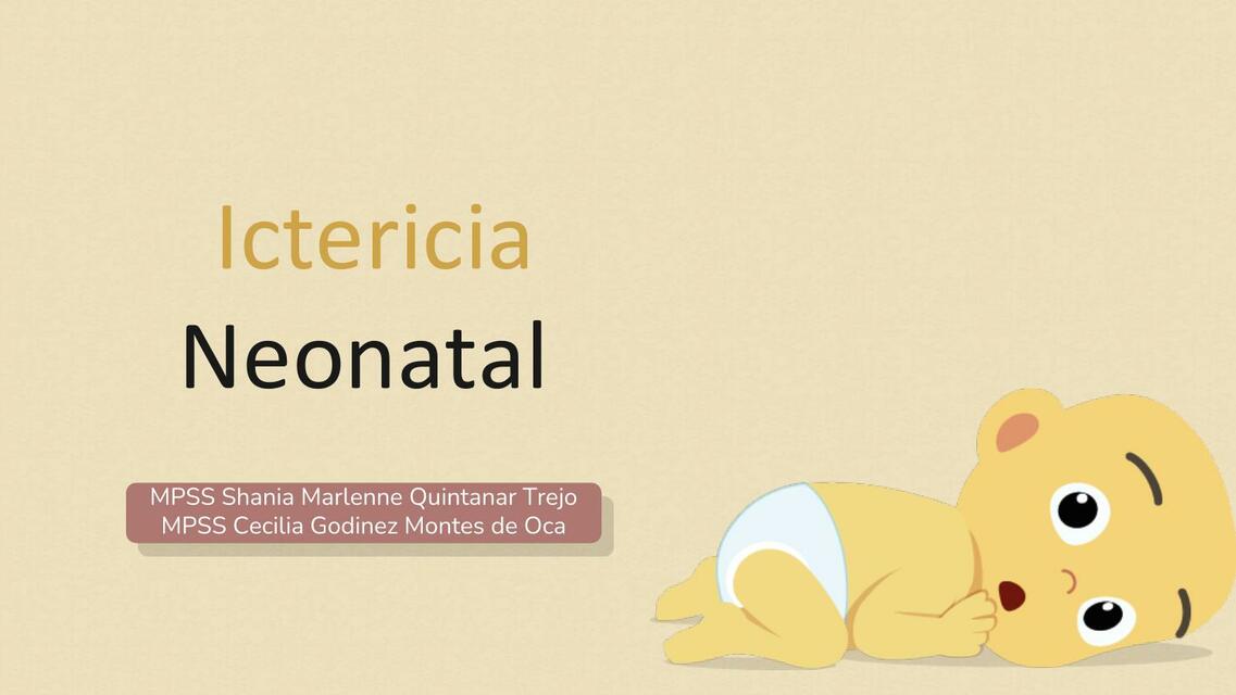 Ictericia Neonatal