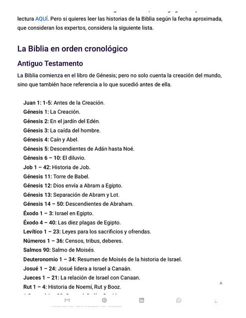 Las historias de la Biblia en orden cronológico CV