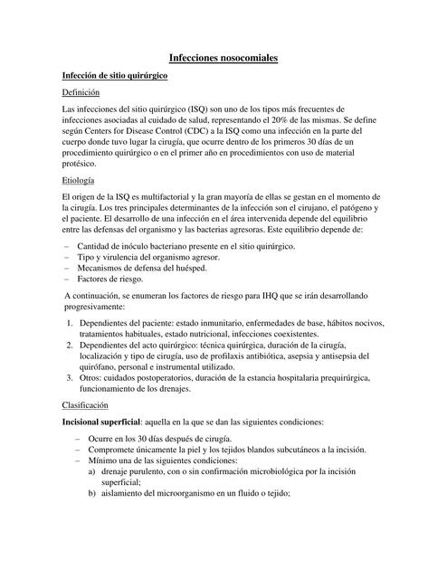 Infecciones Nosocomiales Ii Scarleth Udocz