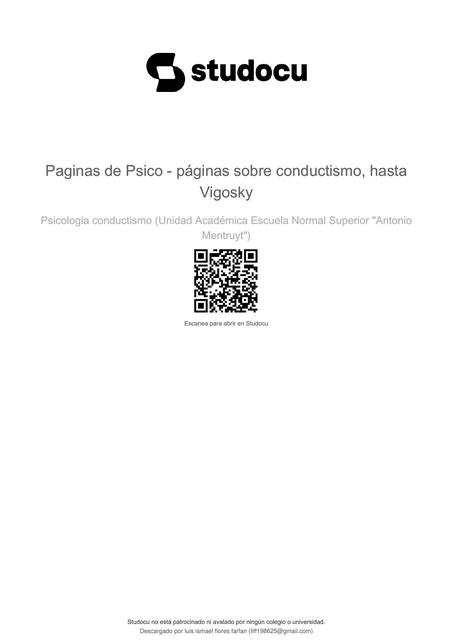 paginas de psico paginas sobre conductismo hasta v