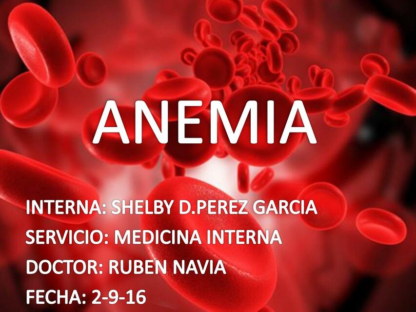 anemia