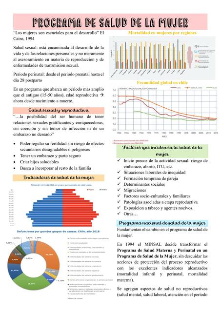 Programa de salud de la mujer Chile