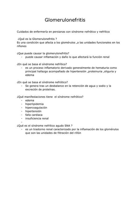 Glomerulonefritis 1