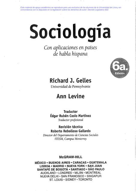 5 Quinta lectura Gelles Levine SOCIALIZACIÓN