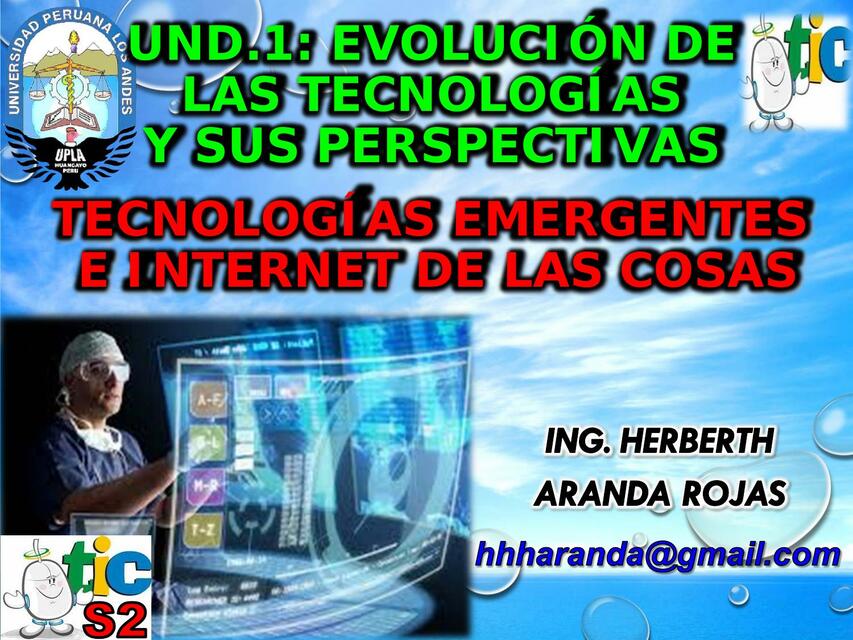 Tecnologías emergentes e internet de las cosas 