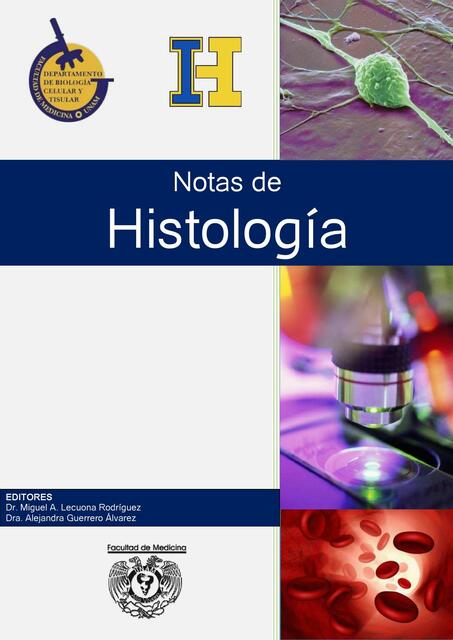 NOTAS DE HISTOLOGÍA