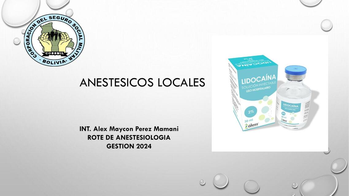 anestesicos locales alex 1