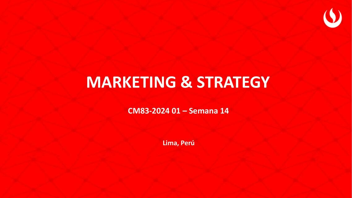 Marketing y stategy 