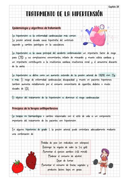 Capitulo 28 Tratamiento de la hipertensión GOODMAN & GILMAN