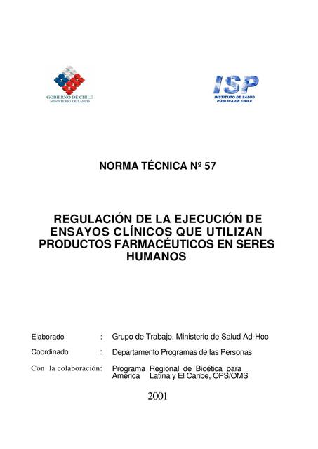 Norma Técnica 57