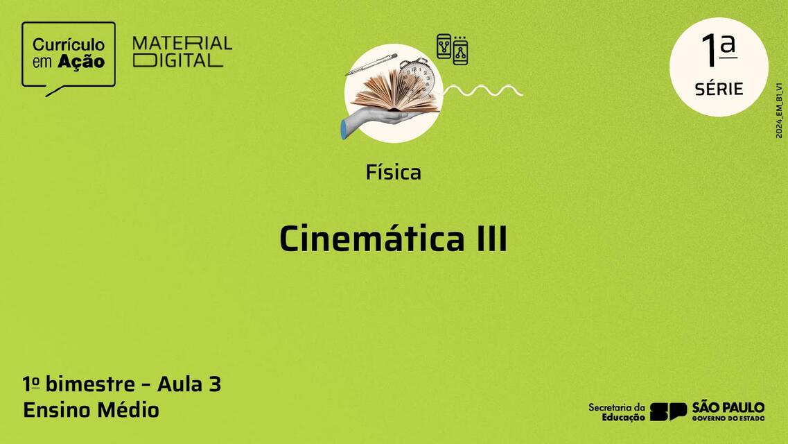 Cinemática III 