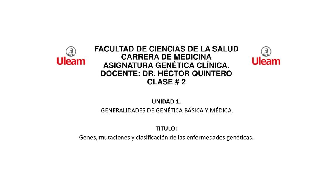 PRESENTACIÓN CLASE 2 GENES Y MUTACIONES 4