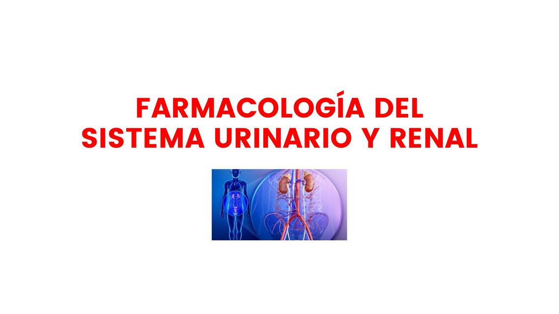 FARMACOLOGIA DEL SISTEMA URINARIO N5