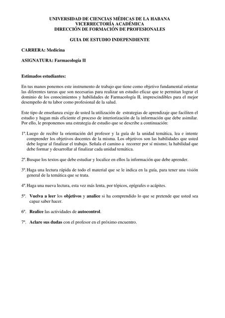 Guía de estudio Fármacos sistema respiratorio