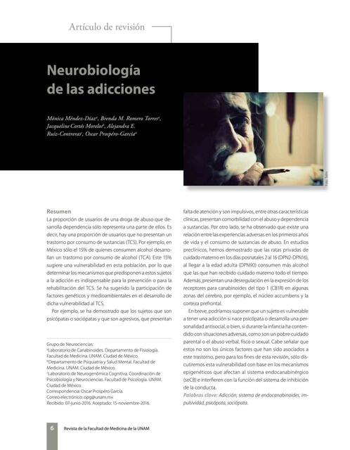 Neurobiología de la adicción