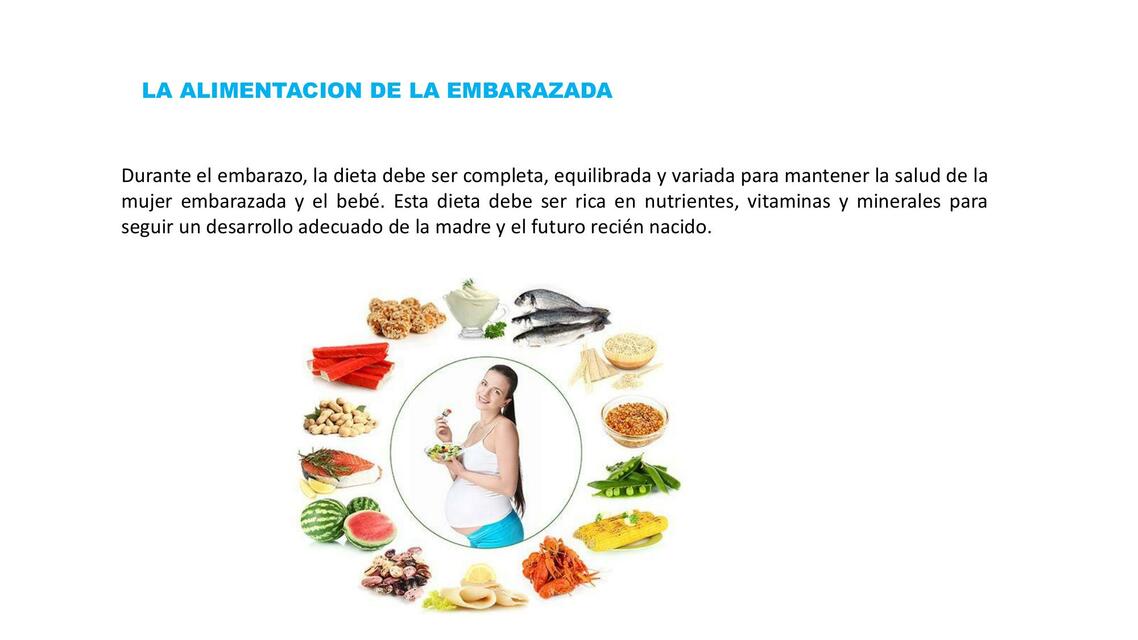 ALIMENTOS EN LA EMBARAZADA