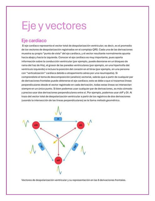 Eje y vectores ECG