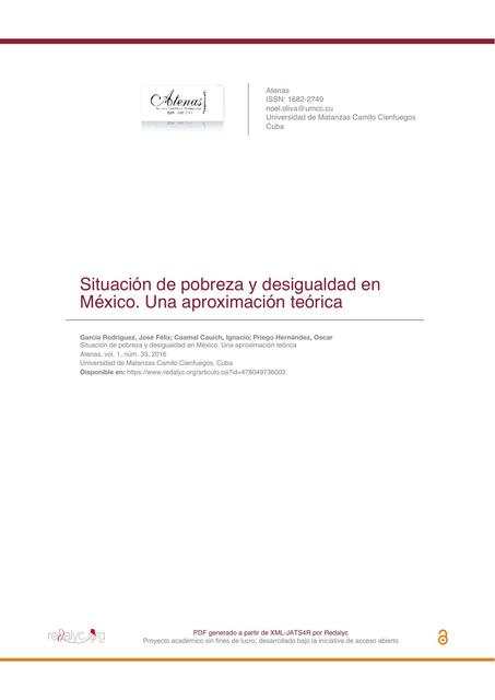 Situación de pobreza y desigualdad en México | META | uDocz