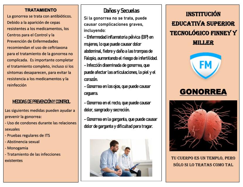 gonorrea triptico