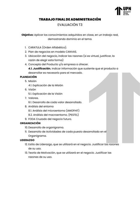 TRABAJO FINAL DE ADMINISTRACIÓN