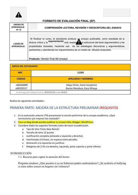 FORMATO DE EVALUACIÓN FINAL F 1