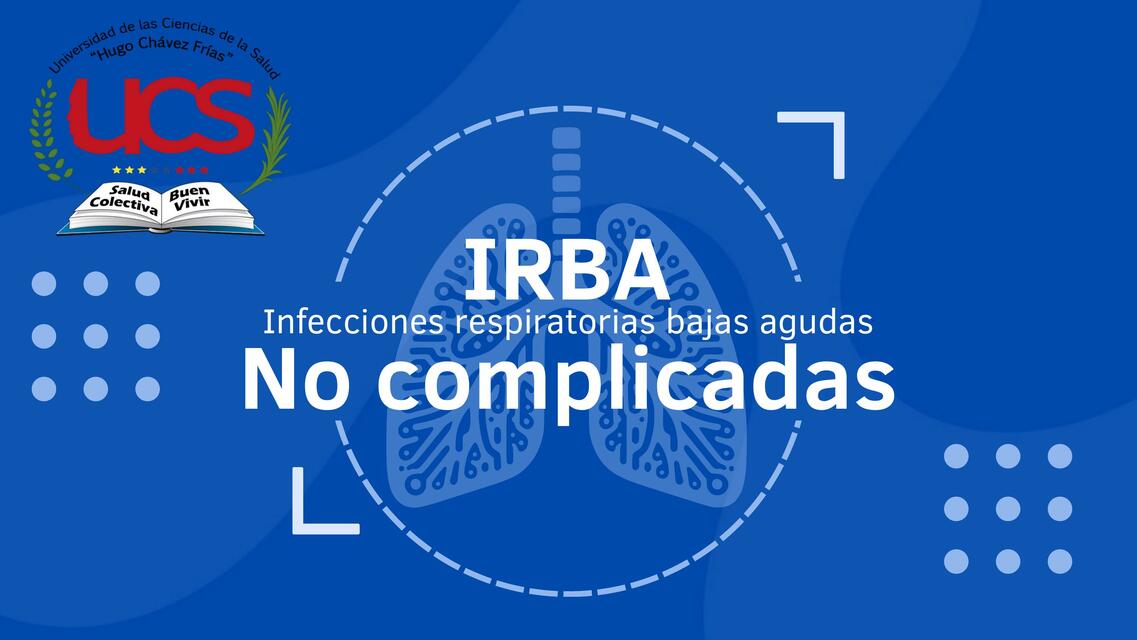 Infecciónes respiratorias