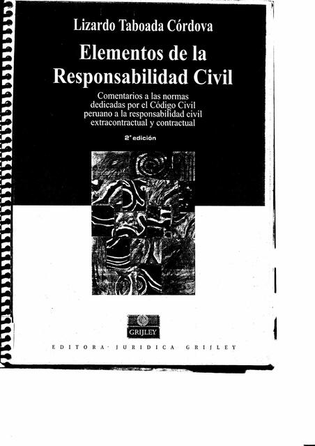 2 1 La responsabilidad civil como sistema unitario