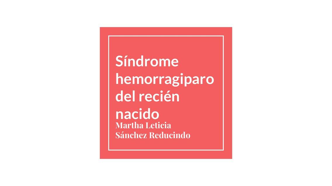 sindrome hemorra