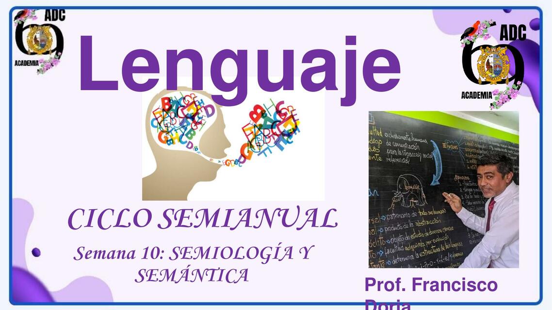 LENGUAJE - SEMIOLOGÍA