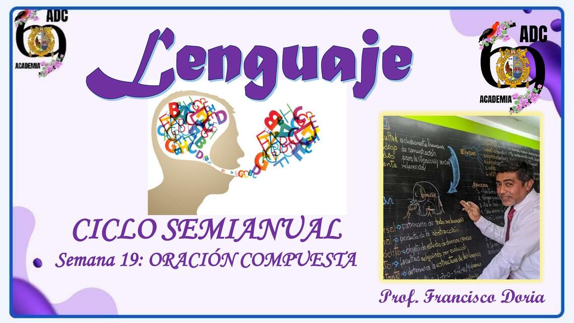 LENGUAJE - ORACIÓN COMPUESTA