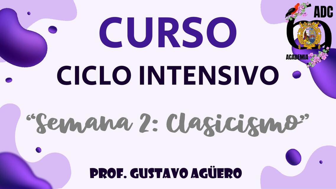 LITERATURA - CLASICISMO