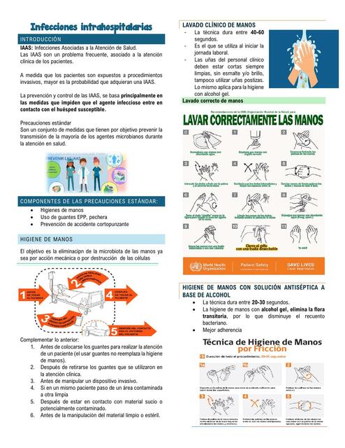 Infecciones intrahospitalarias word del ppt