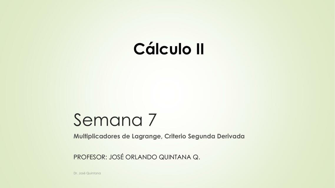 Cálculo II 