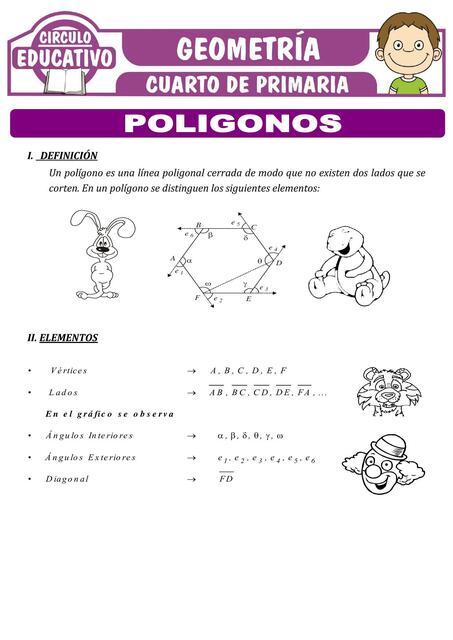 Poligonos para Cuarto de Primaria