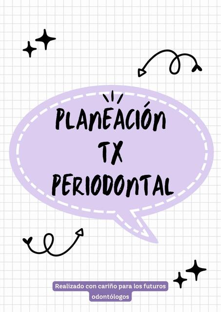 Planeación del tratamiento periodontal