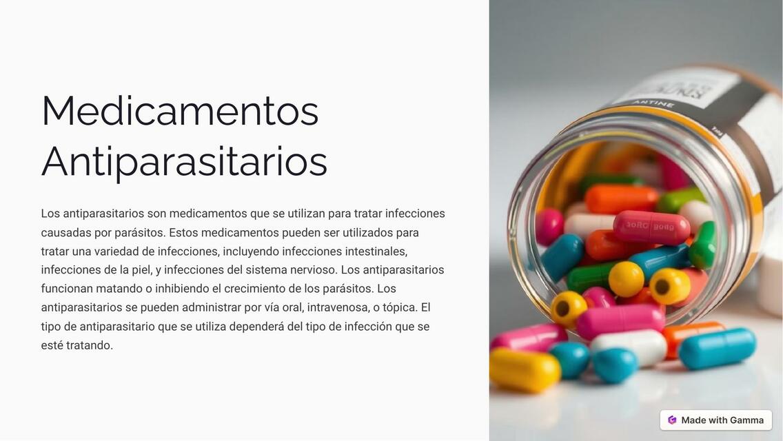 Medicamentos Antiparasitarios