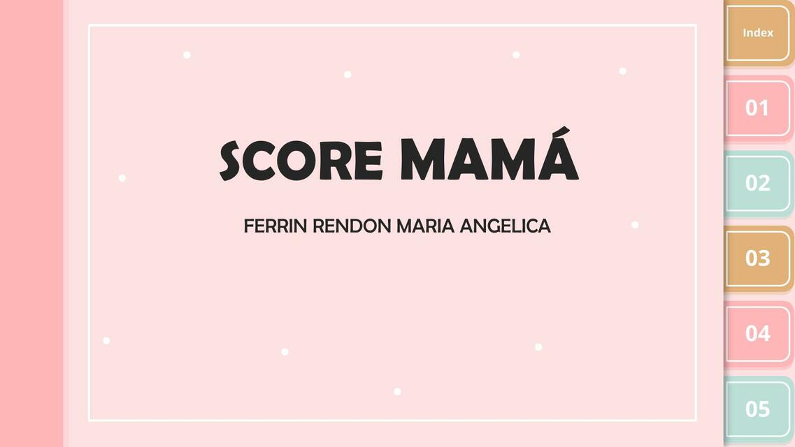 SCORE MAMA y RIESGO OBSTETRICO