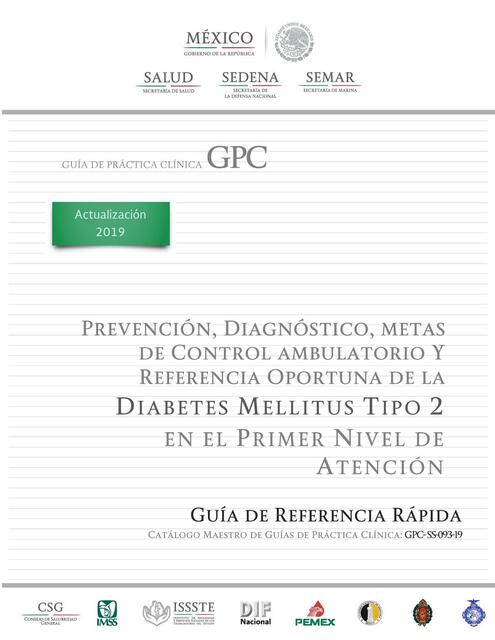 gpc rapida DIABETES MELLITUS