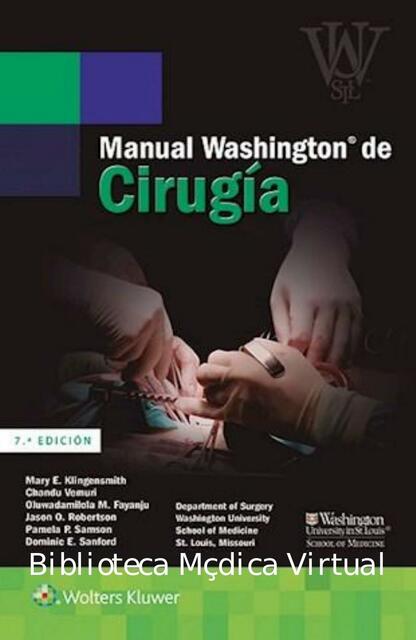 Manual Washington CIRUGIA