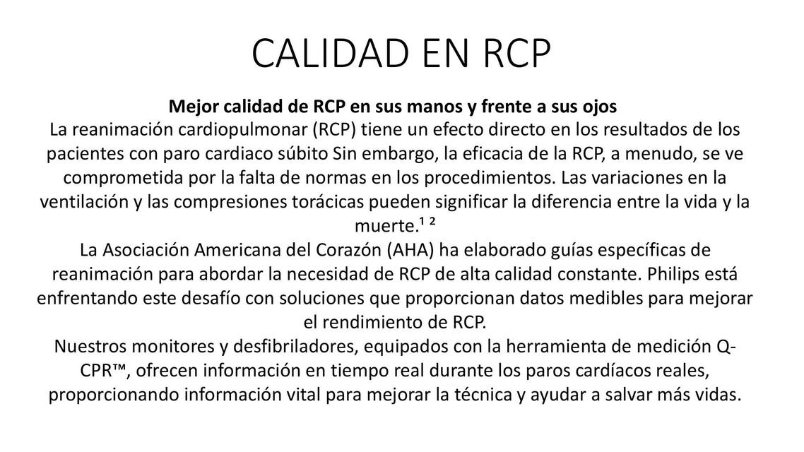 CALIDAD EN RCP CLSE TEORIA 3