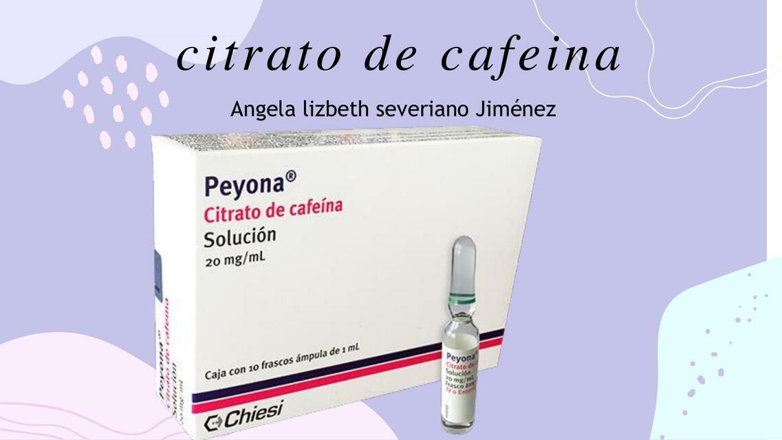 Citrato de cafeína