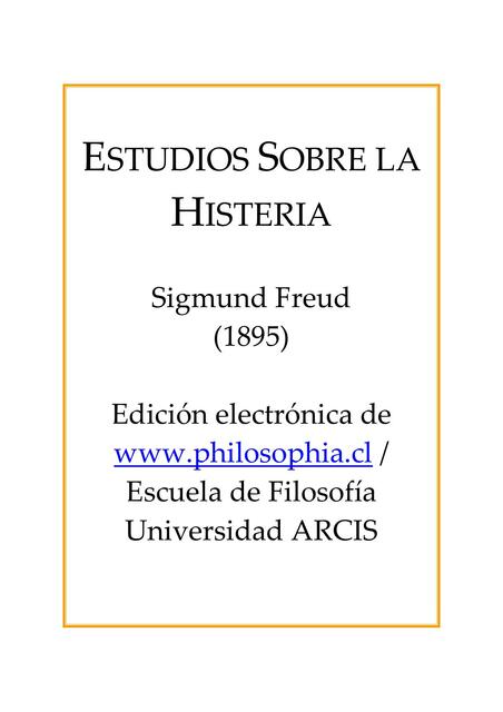 Estudios sobre la histeria