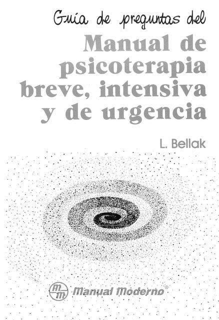 Guía de preguntas del manual de Psicoterapia breve