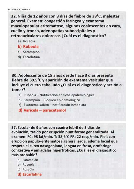 PEDIATRIA EXAMEN 3